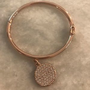 Kate Spade rose gold pave Make Me Blush bracelet
